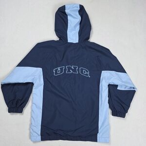 Genuine Stuff UNC Tarheels Windbreaker Jacket Youth Small Blue Full Zip Hooded